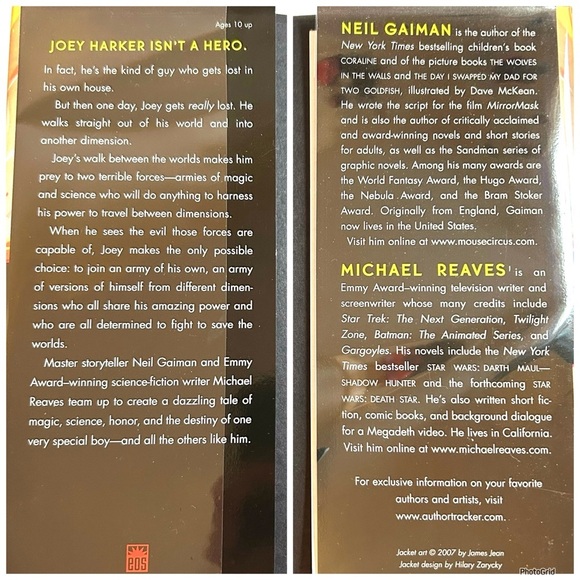 3 For $13! INTERWORLD Young Adult Novel by Neil Gaiman Hardcover Book - Picture 6 of 15